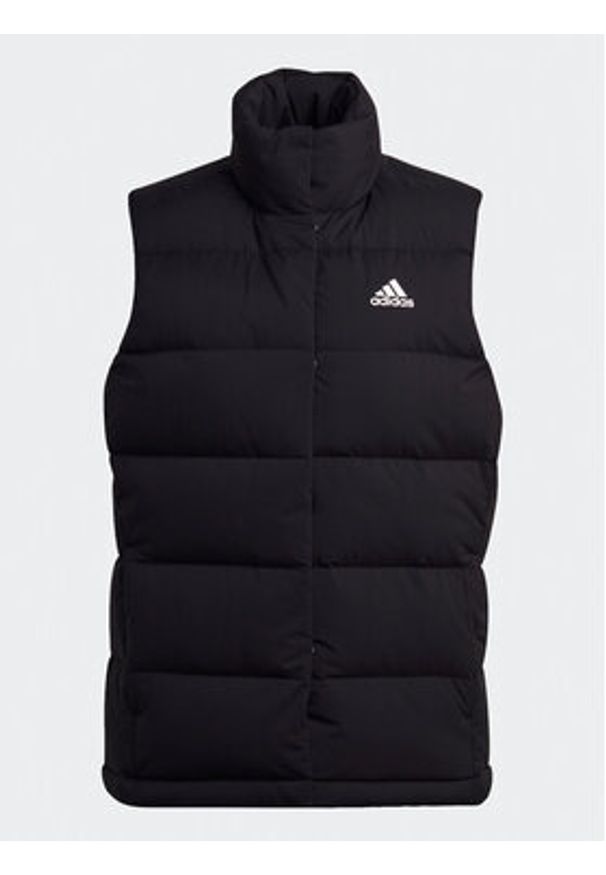 Adidas - adidas Bezrękawnik Helionic Down Vest HG6280 Czarny Regular Fit. Kolor: czarny. Materiał: syntetyk. Długość rękawa: bez rękawów