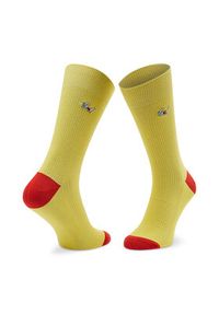 Happy-Socks - Happy Socks Skarpety wysokie unisex REGLA01-2000 Żółty. Kolor: żółty. Materiał: materiał #2