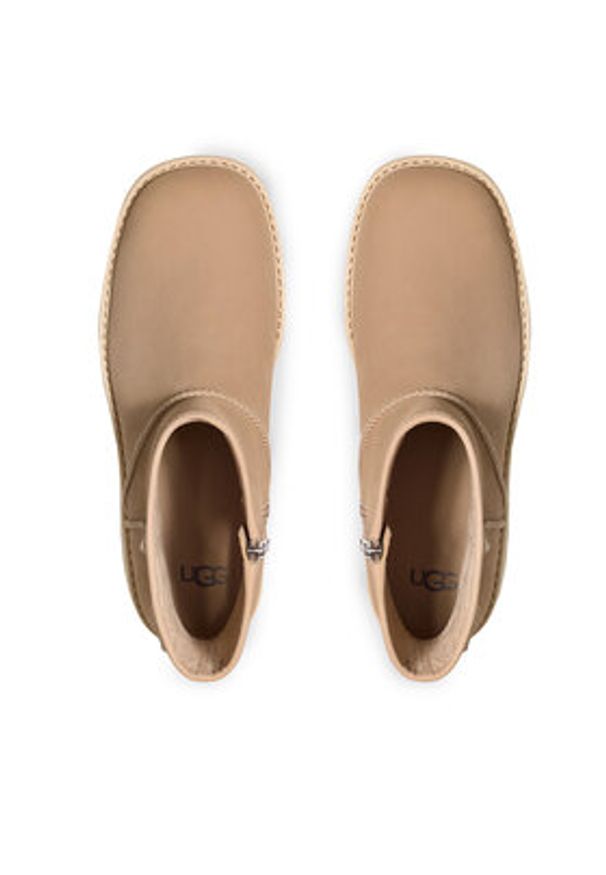 Ugg Botki W Cityfunc Mid 1163030 Beżowy. Kolor: beżowy. Materiał: skóra