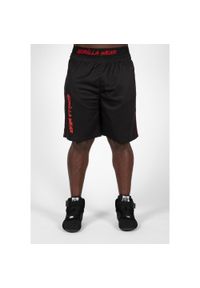 GORILLA WEAR - Spodenki fitness męskie Gorilla Wear Mercury Mesh Shorts. Kolor: wielokolorowy, czarny, czerwony. Materiał: mesh. Długość: krótkie. Sport: fitness #1