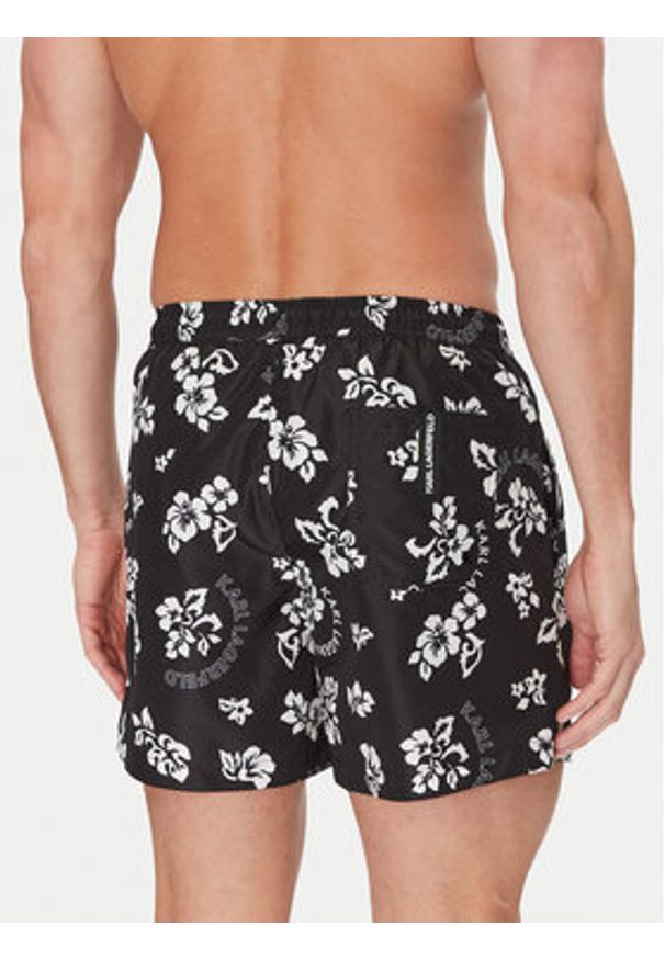 Karl Lagerfeld - KARL LAGERFELD Szorty kąpielowe A2M46035 Czarny Regular Fit. Kolor: czarny. Materiał: syntetyk