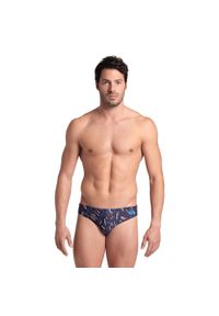 Kąpielówki męskie slipy kąpielowe sportowe na basen plażę Arena Allover. Kolor: niebieski #1