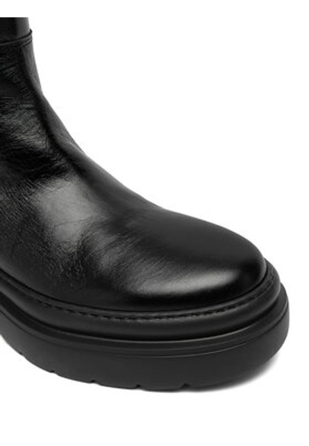 Aigner Kozaki 1252040 Czarny. Kolor: czarny. Materiał: skóra