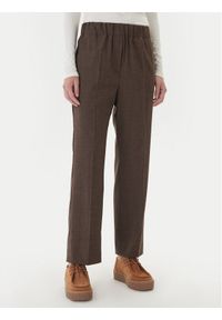 Weekend Max Mara Spodnie materiałowe Hataley 2525136022 Brązowy Regular Fit. Kolor: brązowy. Materiał: wełna #1