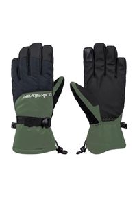 Rękawice narciarskie snowboardowe męskie Quiksilver wodoodporne XL. Kolor: czarny, wielokolorowy, zielony. Materiał: poliester. Sezon: zima. Sport: narciarstwo, snowboard #1