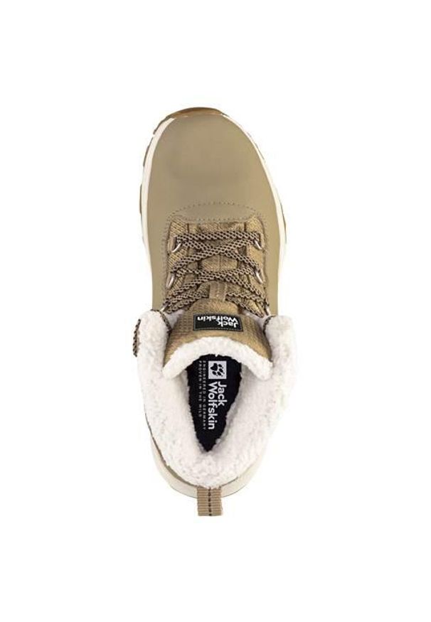 Buty do chodzenia damskie Jack Wolfskin Everquest Mid Texapore. Wysokość cholewki: za kostkę. Kolor: beżowy. Materiał: materiał, syntetyk. Szerokość cholewki: normalna