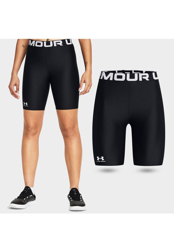 Spodenki treningowe damskie Under Armour HeatGear szybkoschnące. Kolor: czarny. Sport: fitness