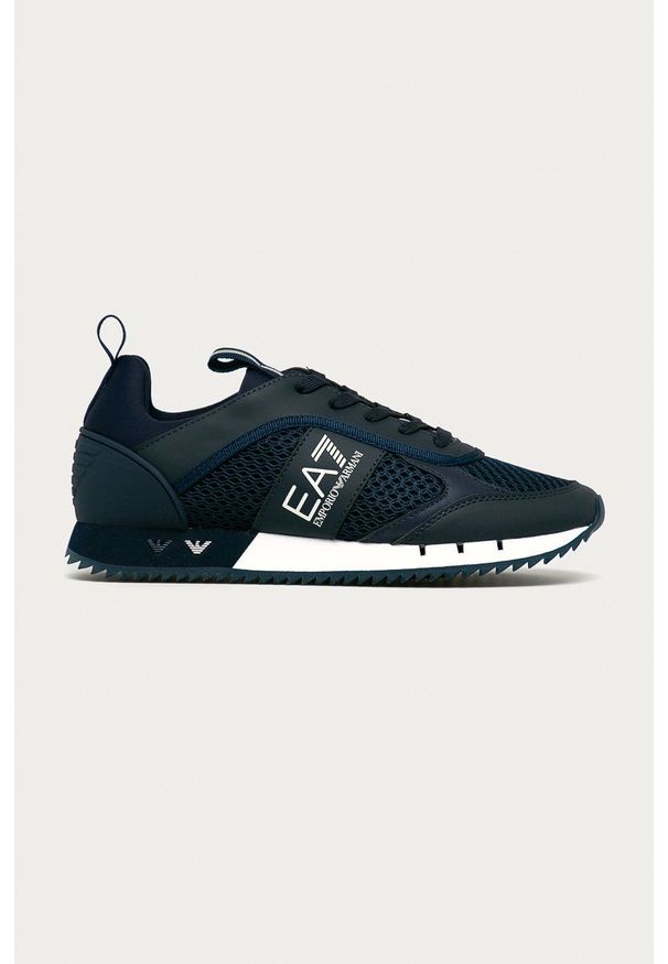 EA7 Emporio Armani - Buty XK050.X8X027. Nosek buta: okrągły. Zapięcie: sznurówki. Kolor: niebieski. Materiał: guma