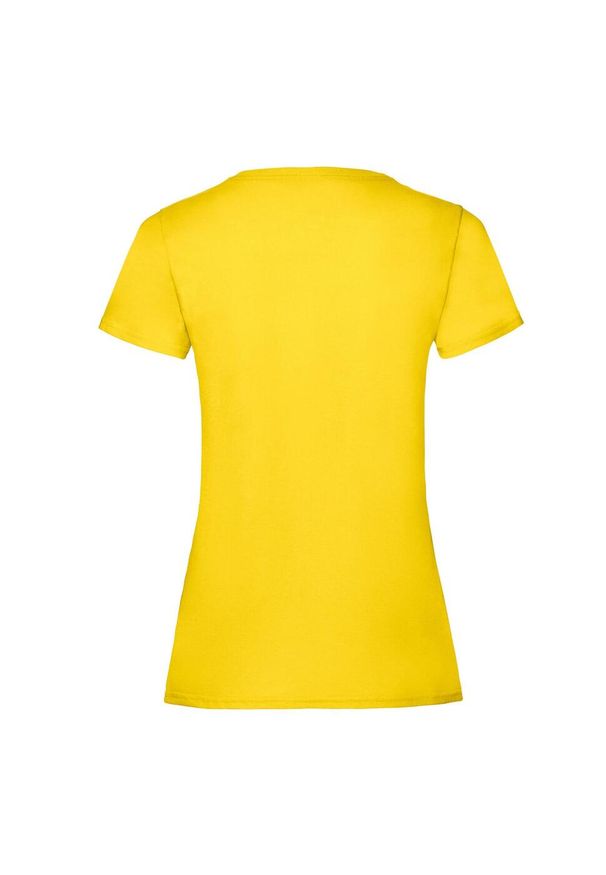 FRUIT OF THE LOOM - Koszulka Damska Valueweight. Kolor: żółty. Sport: turystyka piesza