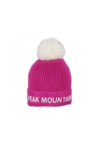 PEAK MOUNTAIN - Czapka Peak Mountain Maitresse. Kolor: różowy. Sezon: zima. Styl: sportowy #1
