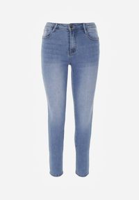 Renee - Niebieskie Jeansy Skinny z Bawełną Push-Up Erilessa. Okazja: na co dzień. Kolor: niebieski. Styl: casual, elegancki #5