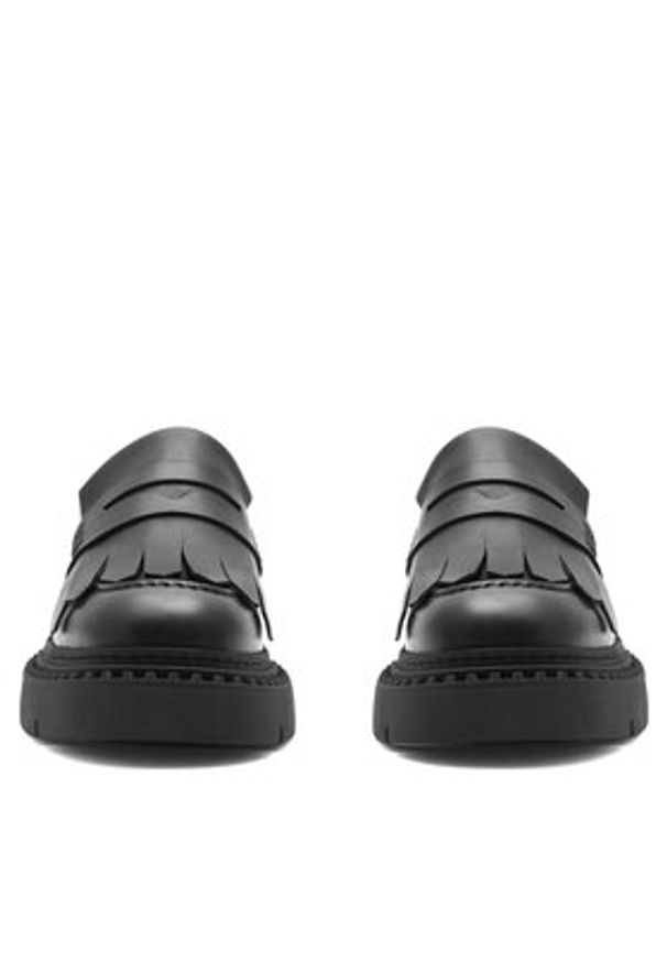 Badura Loafersy SINES-23FW110-V Czarny. Kolor: czarny. Materiał: skóra