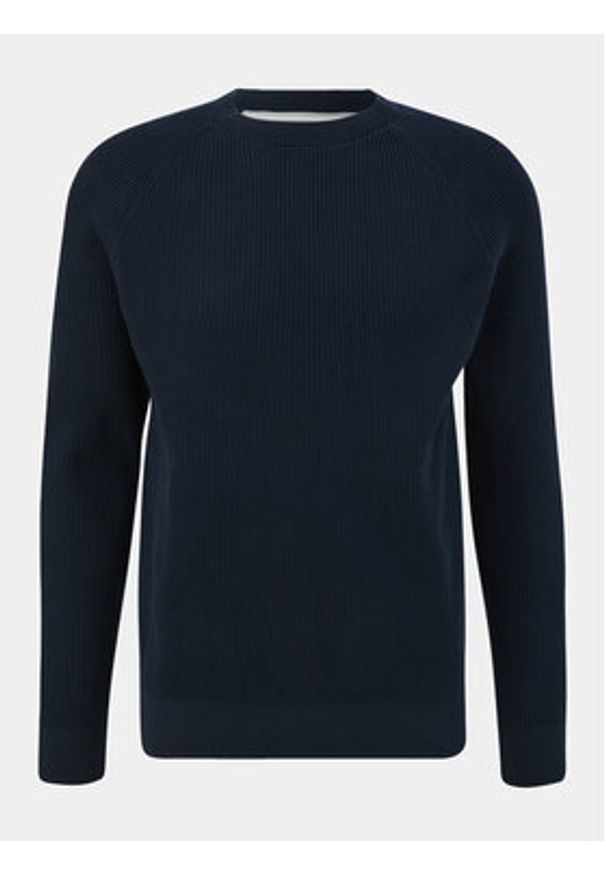 s.Oliver Sweter 2134065 Granatowy Regular Fit. Kolor: niebieski. Materiał: bawełna