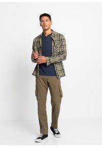 bonprix - Bluzka z dekoltem henley, długim rękawem, z czystej bawełny organicznej (2 szt.). Typ kołnierza: typu henley. Kolor: niebieski. Materiał: bawełna. Długość rękawa: długi rękaw. Długość: długie. Styl: klasyczny #3