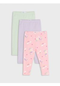 Sinsay - Legginsy 3 pack - begonia. Materiał: bawełna