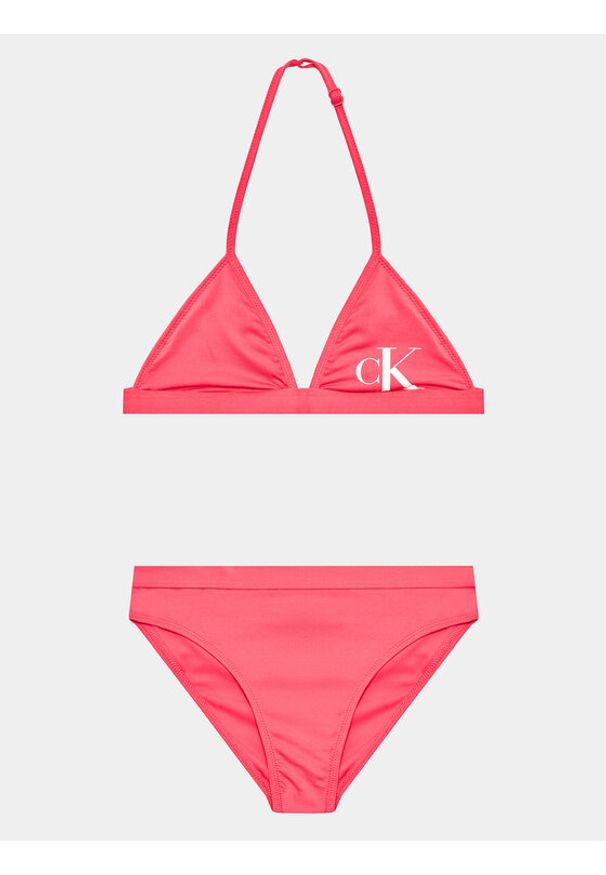 Calvin Klein Swimwear Strój kąpielowy KY0KY00028 Różowy. Kolor: różowy. Materiał: syntetyk