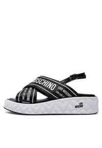 Love Moschino - LOVE MOSCHINO Sandały JA16315I0IIX300A Czarny. Kolor: czarny. Materiał: skóra #3
