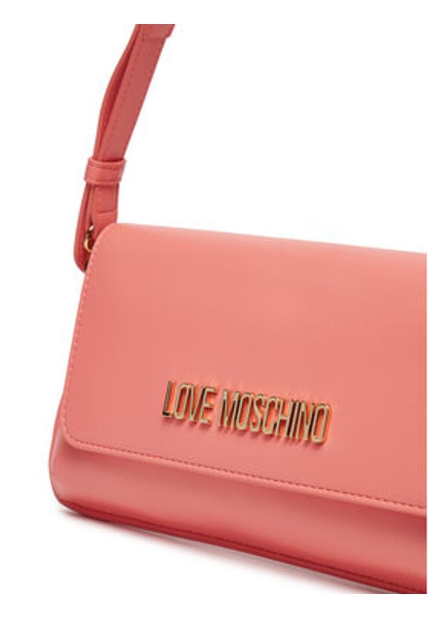 Love Moschino - LOVE MOSCHINO Torebka JC4058PP1MLO0464 Koralowy. Kolor: pomarańczowy. Materiał: skórzane