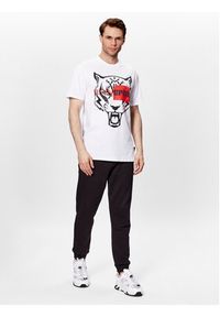 Plein Sport T-Shirt SACC MTK6029 SJY001N Biały Regular Fit. Kolor: biały. Materiał: bawełna. Styl: sportowy #4