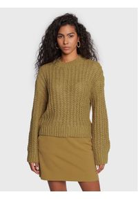 Moss Copenhagen Sweter Inari Heidi 17212 Żółty Relaxed Fit. Kolor: żółty. Materiał: syntetyk