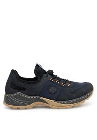 Rieker Sneakersy M0564-14 Granatowy. Kolor: niebieski