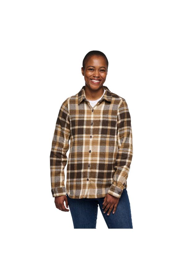 Bluzka damska Black Diamond Project Heavy. Kolor: brązowy. Materiał: bawełna