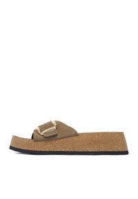 Lasocki Klapki CEO-W24Q19601-01 Khaki. Kolor: brązowy. Materiał: skóra, zamsz #3