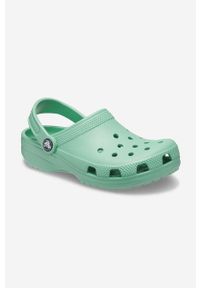 Crocs klapki Classic Clog kolor zielony 206991 JADE STONE. Nosek buta: okrągły. Kolor: zielony. Materiał: materiał #4