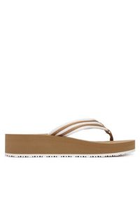 TOMMY HILFIGER - Tommy Hilfiger Japonki FW0FW09196 Beżowy jasny. Kolor: beżowy. Materiał: syntetyk #6