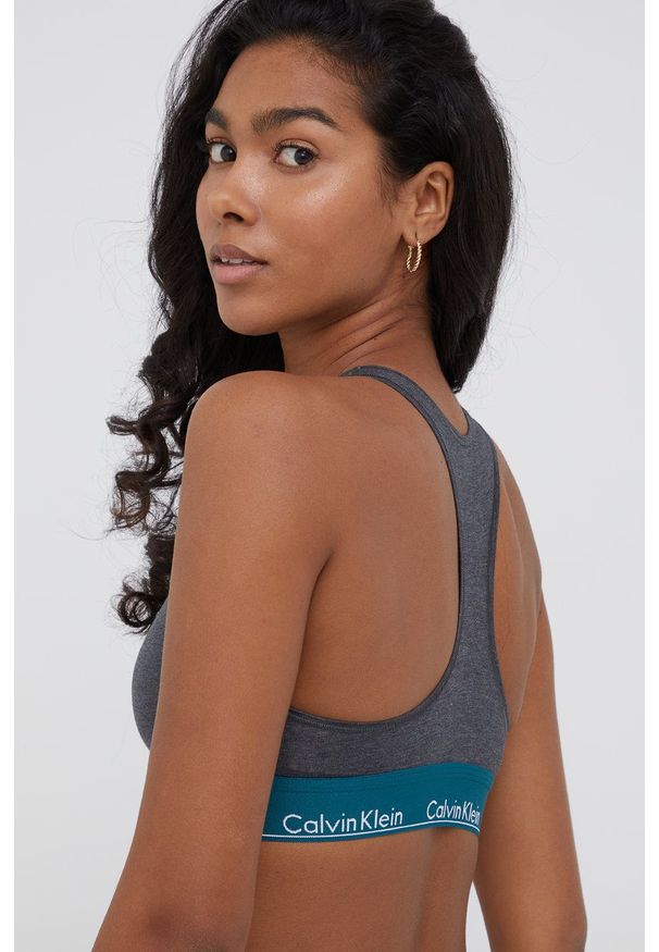 Calvin Klein Underwear - Biustonosz. Kolor: szary. Rodzaj stanika: odpinane ramiączka