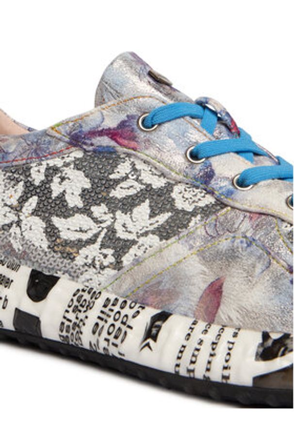 Laura Vita Sneakersy Burton 05 Kolorowy. Materiał: skóra. Wzór: kolorowy