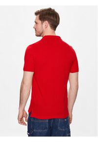 Tommy Jeans Polo DM0DM15940 Czerwony Slim Fit. Typ kołnierza: polo. Kolor: czerwony. Materiał: bawełna #5