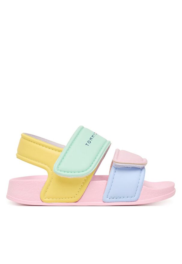 TOMMY HILFIGER - Sandały Tommy Hilfiger. Wzór: kolorowy