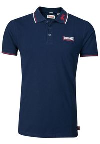Polo Lonsdale Lion. Typ kołnierza: polo. Kolor: wielokolorowy, niebieski, czerwony. Styl: elegancki, sportowy #2