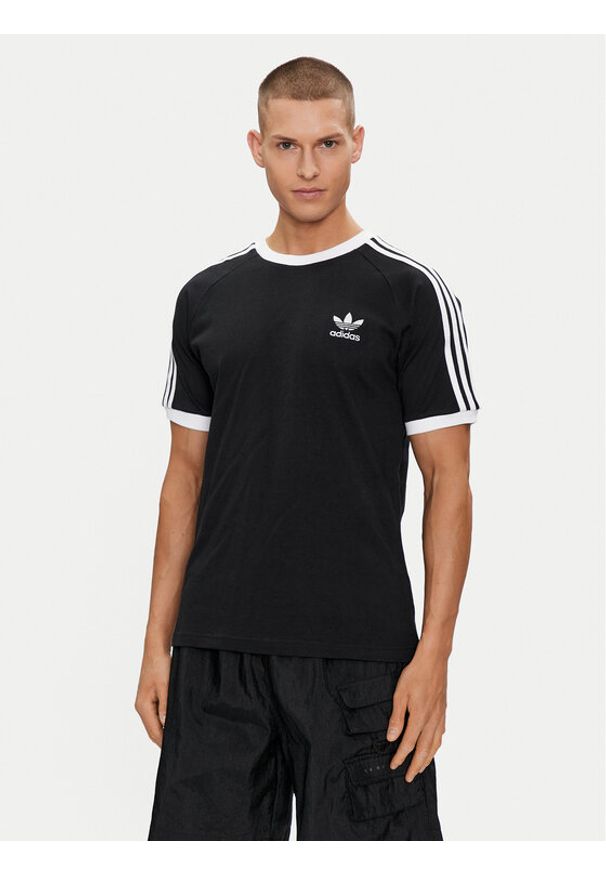 Adidas - adidas T-Shirt Adicolor Classics 3-Stripes T-Shirt IA4845 Czarny Slim Fit. Kolor: czarny. Materiał: bawełna