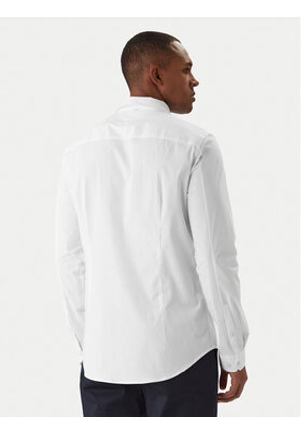 Tommy Jeans Koszula DM0DM04405 Biały Slim Fit. Kolor: biały. Materiał: bawełna