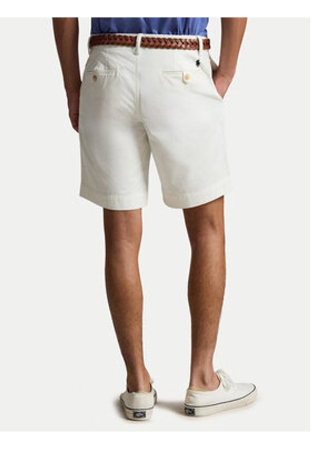 Polo Ralph Lauren Szorty materiałowe 710799213022 Biały Regular Fit. Kolor: biały. Materiał: bawełna