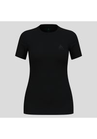 Odlo - Koszulka z krótkim rękawem damska ODLO Merino 160 BL Top Crew Neck S/S. Kolor: czarny. Długość rękawa: krótki rękaw. Długość: krótkie