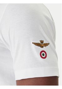 Aeronautica Militare T-Shirt 261TS2536UJ00641 Biały Regular Fit. Kolor: biały. Materiał: bawełna #5