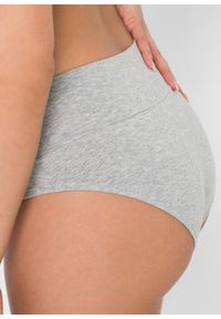 bonprix - "Figi ciążowe ""panty"" (3 szt.), bawełna organiczna". Kolekcja: moda ciążowa. Kolor: czarny. Materiał: bawełna