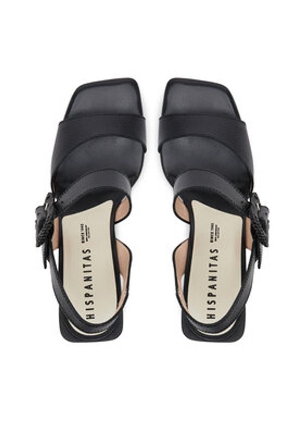 Hispanitas Sandały Miami HV253908 Czarny. Kolor: czarny. Materiał: skóra