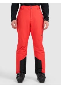 4f - 4F Spodnie narciarskie z szelkami membrana 10000 męskie - czerwone XL. Kolor: czerwony. Materiał: poliester. Sezon: zima. Sport: narciarstwo #2