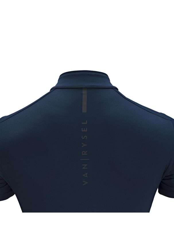 VAN RYSEL - Koszulka rowerowa szosowa Triban RC500. Kolor: niebieski. Materiał: materiał, elastan, poliamid. Sport: wspinaczka