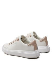 Calvin Klein Sneakersy Cupsole Lace Up Lth HW0HW02085 Biały. Kolor: biały