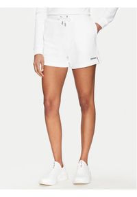 Guess Jeans Szorty sportowe W5GD0O K68I4 Biały Relaxed Fit. Kolor: biały. Materiał: bawełna