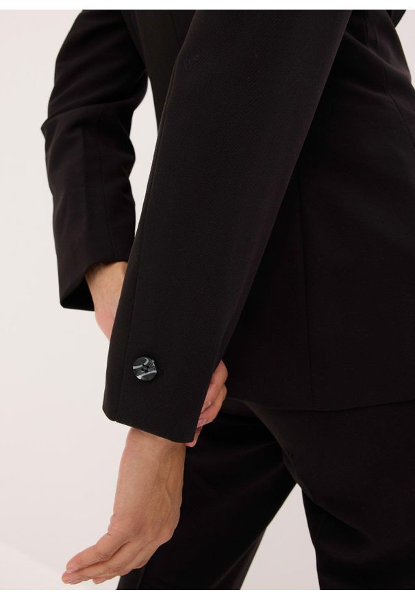 bonprix - Komplet garniturowy (2 cz.). Kolor: czarny. Materiał: wiskoza. Styl: elegancki, klasyczny