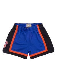 Mitchell & Ness - Szorty New York Knicks Jump Shot. Kolor: niebieski. Materiał: poliester. Sport: koszykówka #1
