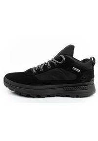 Buty trekkingowe męskie Timberland Field. Zapięcie: sznurówki. Kolor: czarny. Materiał: skóra, guma. Szerokość cholewki: normalna. Sport: turystyka piesza #1