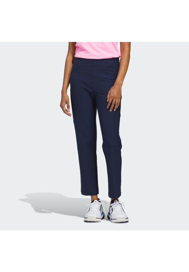 Adidas - Spodnie Do Kostki Ultimate365+. Stan: podwyższony. Kolor: niebieski. Sport: golf