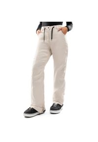 SIROKO - Damskie spodnie snowboardowe hardshell Sporty zimowe Siroko P2-W Naeba. Kolor: beżowy. Materiał: hardshell. Sezon: zima. Sport: snowboard #1